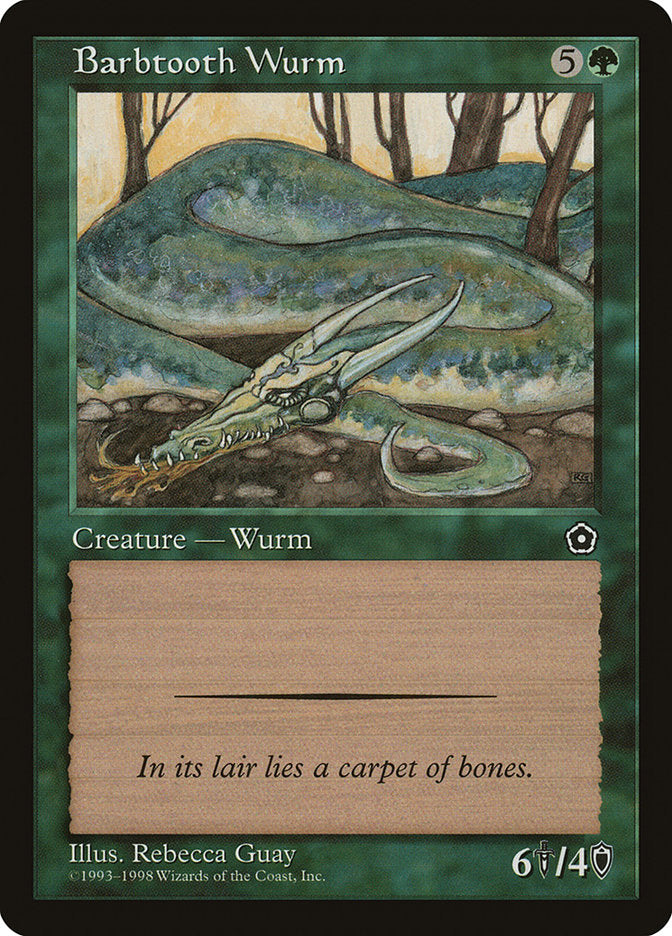 Barbtooth Wurm [Portal Second Age] | Gate City Games LLC