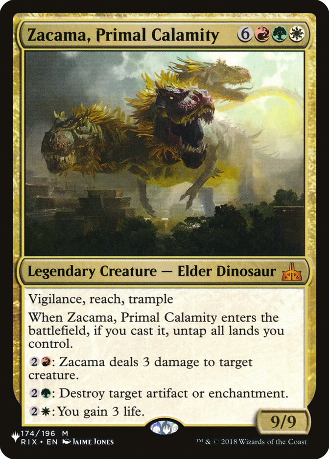 Zacama, Primal Calamity [The List] | Gate City Games LLC