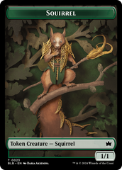 Squirrel // Starscape Cleric Double-Sided Token [Bloomburrow Tokens] | Gate City Games LLC