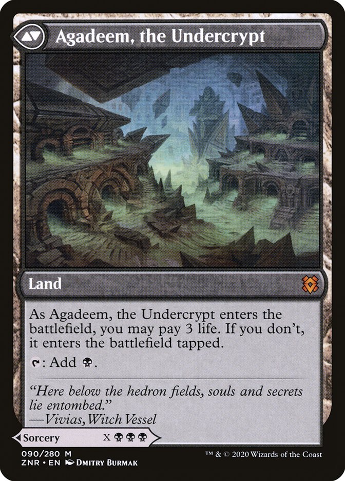 Agadeem's Awakening // Agadeem, the Undercrypt [Zendikar Rising] | Gate City Games LLC