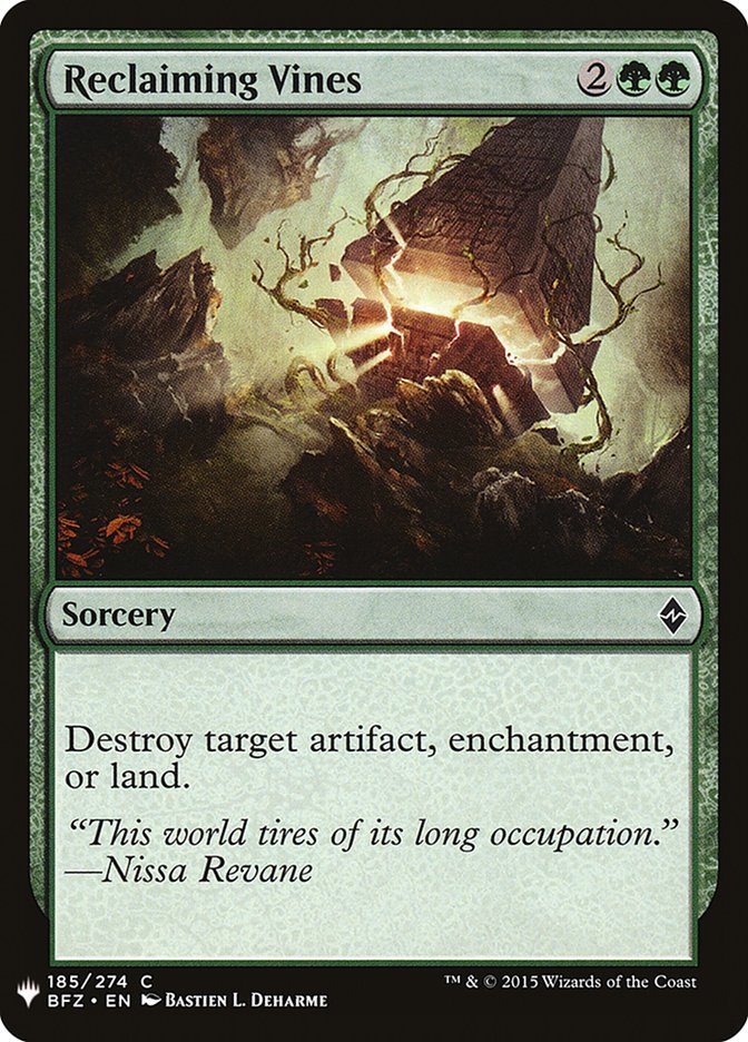 Reclaiming Vines [Mystery Booster] | Gate City Games LLC