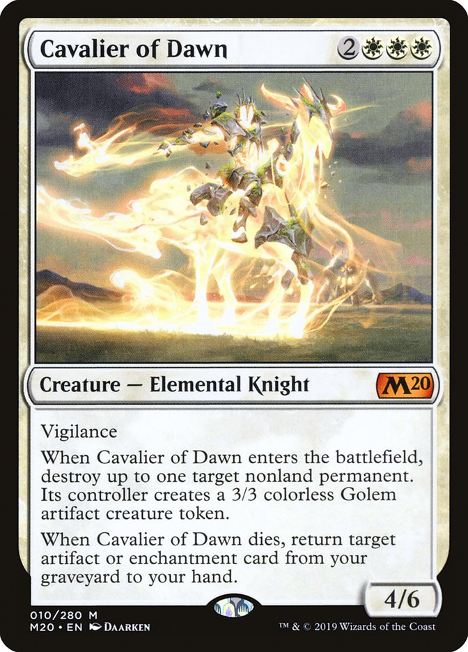 Cavalier of Dawn [Core Set 2020] | Gate City Games LLC