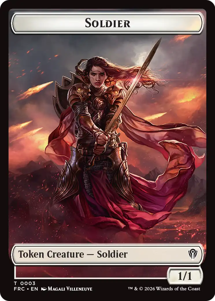 Soldier // Shark Double-Sided Token [Reality Fracture Commander Tokens] | Gate City Games LLC