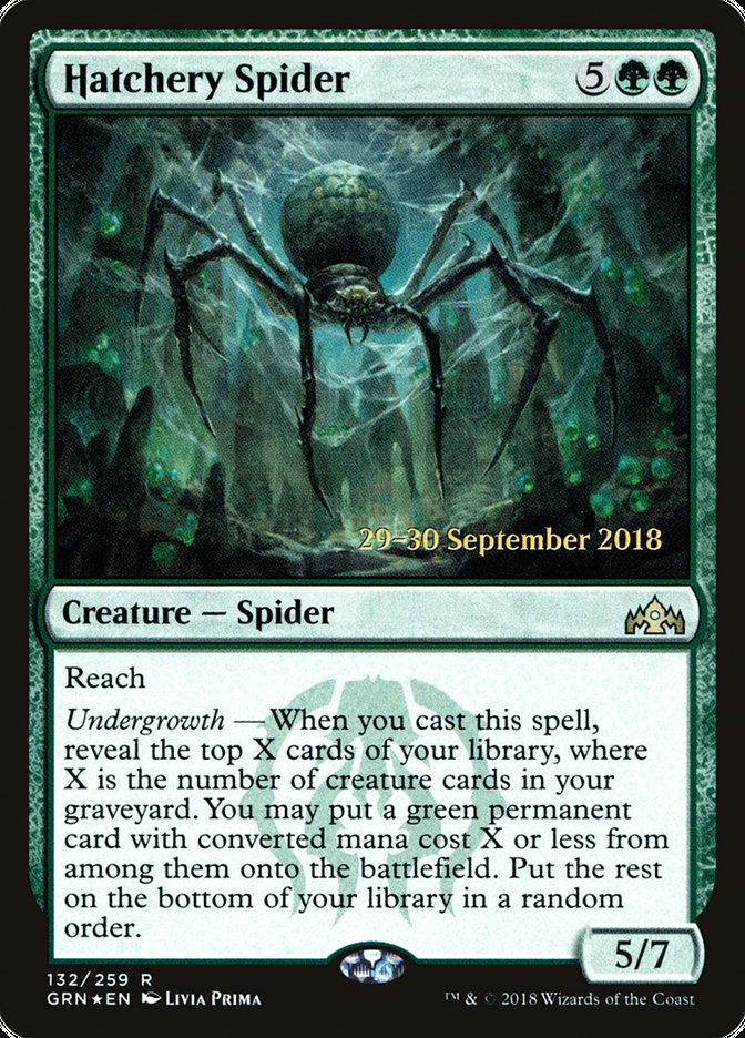 Hatchery Spider [Guilds of Ravnica Prerelease Promos] | Gate City Games LLC