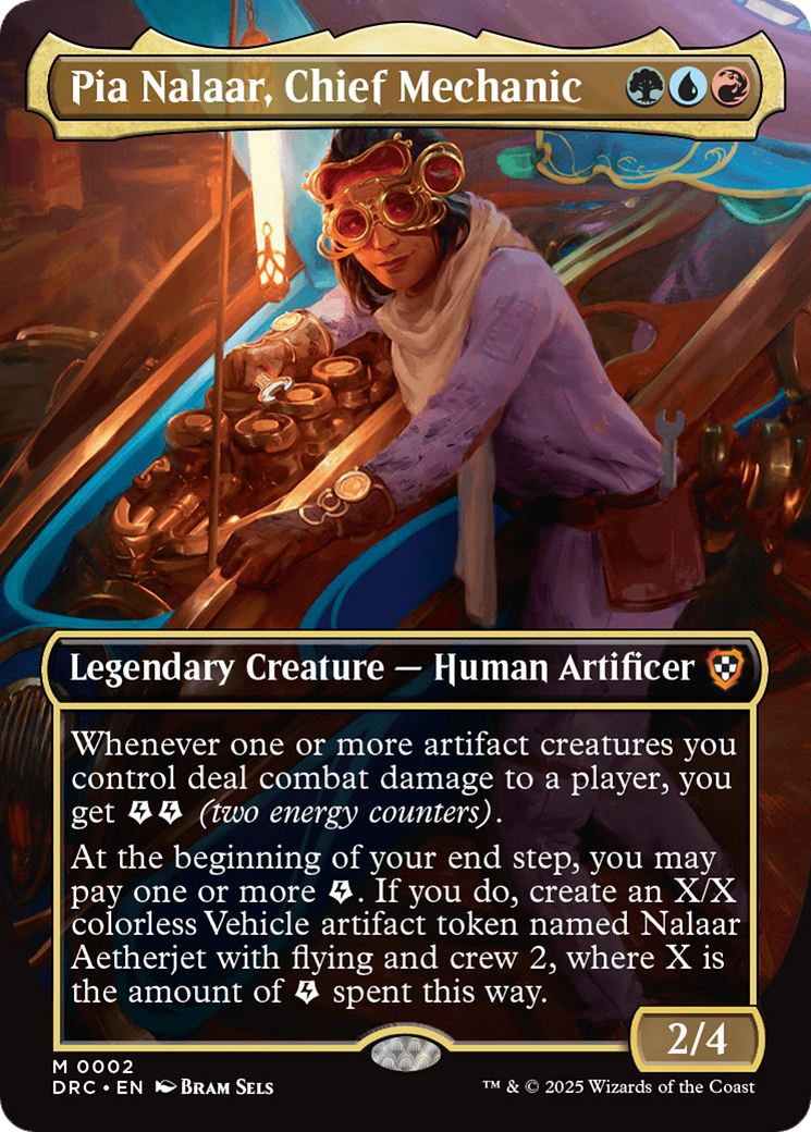 Pia Nalaar, Chief Mechanic (Borderless) [Aetherdrift Commander] | Gate City Games LLC