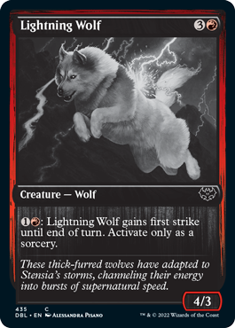 Lightning Wolf [Innistrad: Double Feature] | Gate City Games LLC