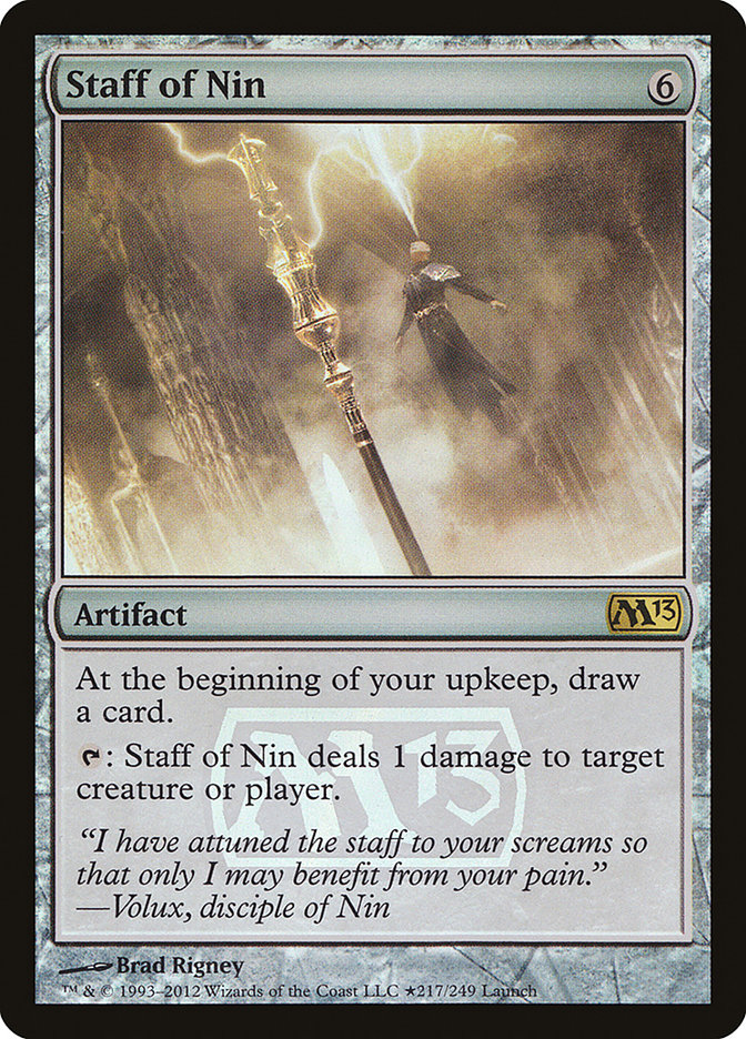 Staff of Nin [Magic 2013 Prerelease Promos] | Gate City Games LLC