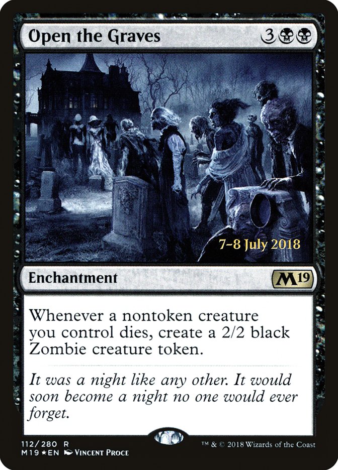 Open the Graves [Core Set 2019 Prerelease Promos] | Gate City Games LLC