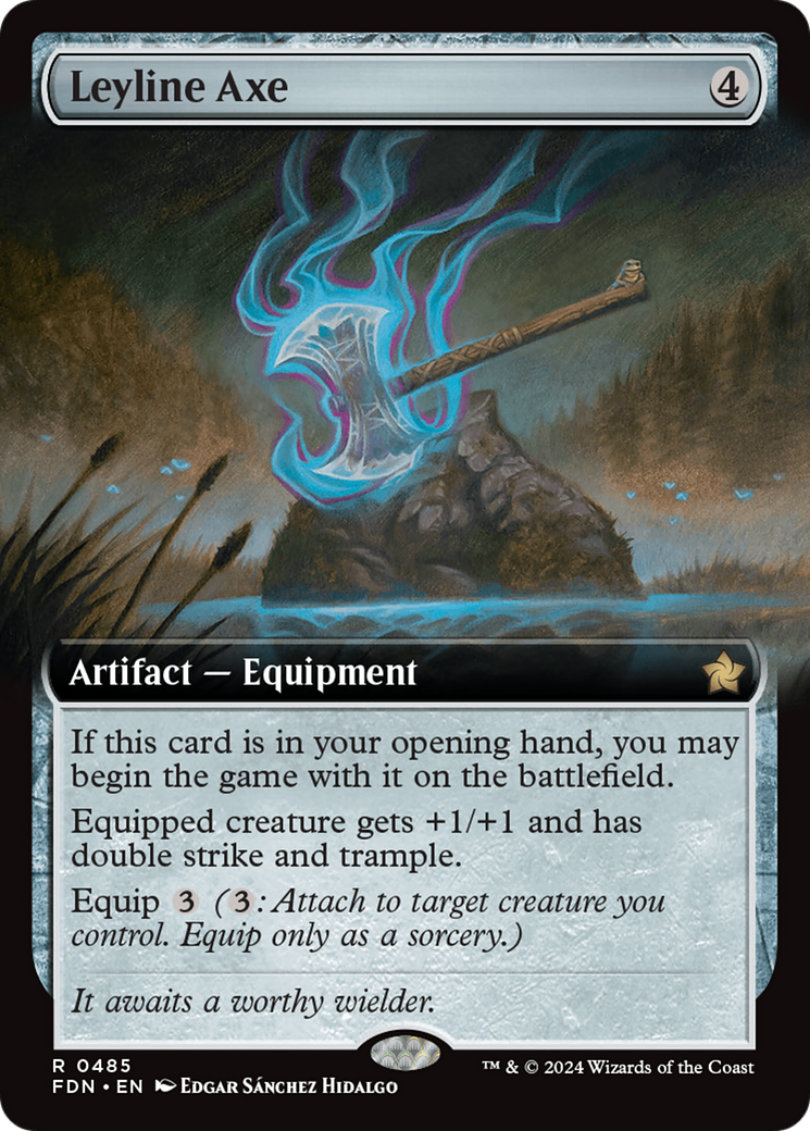 Leyline Axe (Extended Art) [Foundations] | Gate City Games LLC