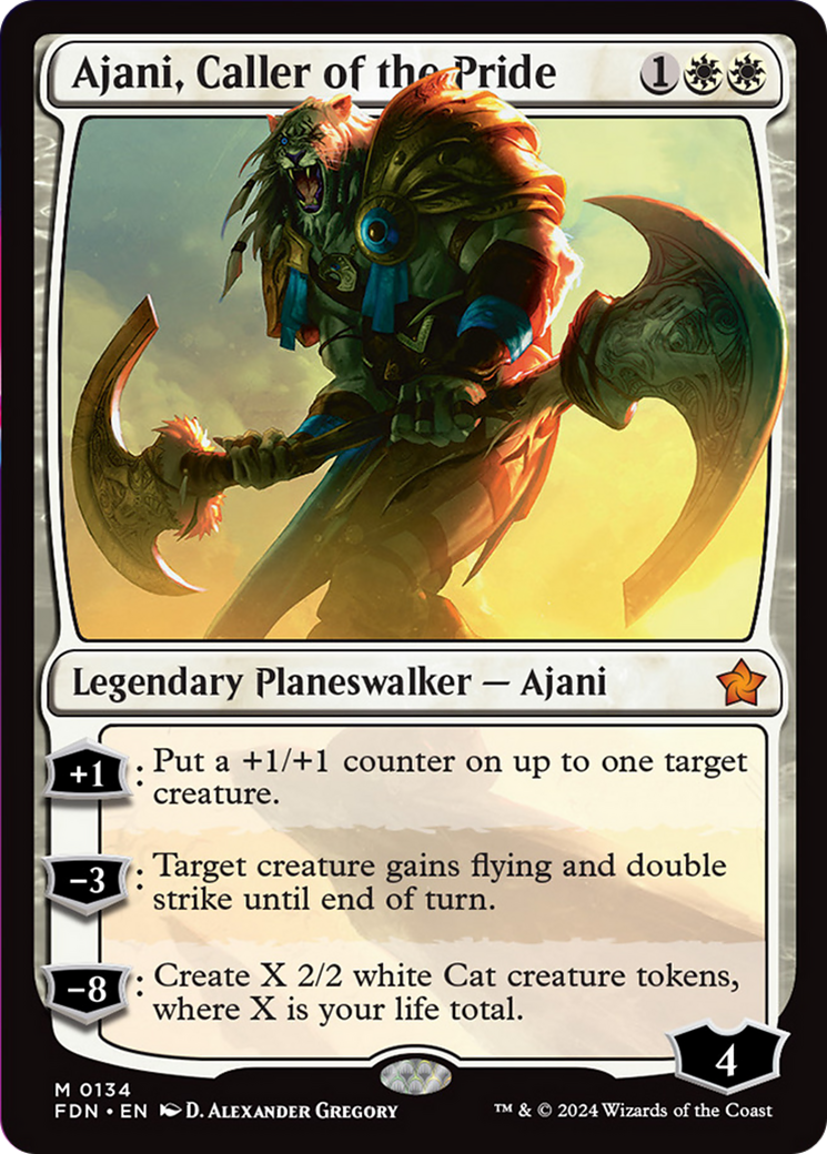 Ajani, Caller of the Pride [Foundations] | Gate City Games LLC