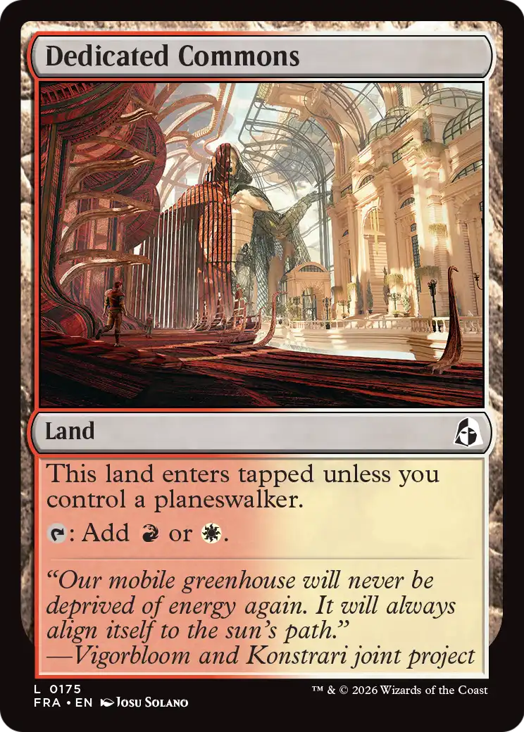 Dedicated Commons [Reality Fracture] | Gate City Games LLC