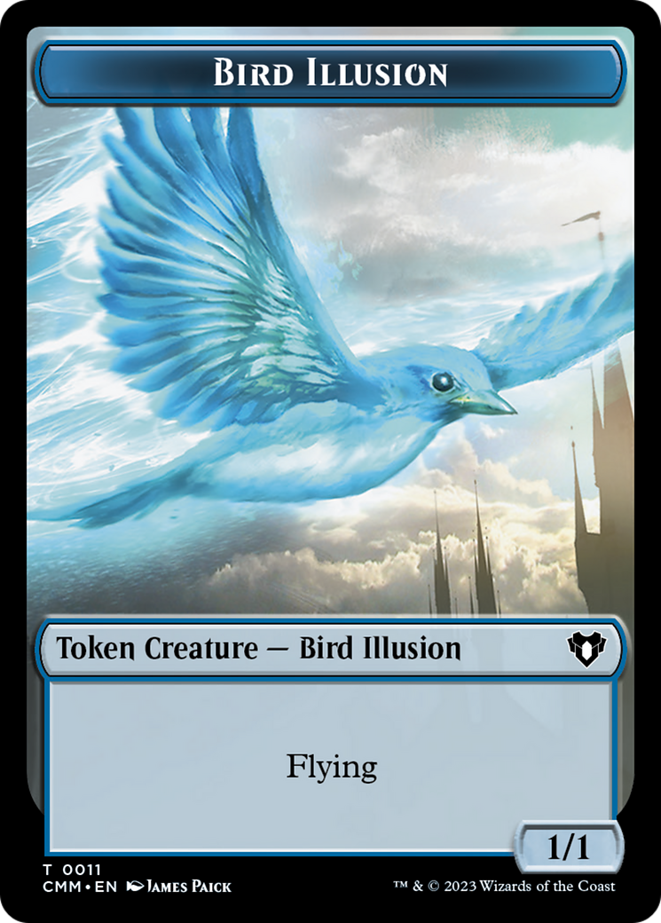 Bird Illusion Token [Commander Masters Tokens] | Gate City Games LLC