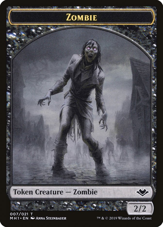 Zombie (007) // Myr (019) Double-Sided Token [Modern Horizons Tokens] | Gate City Games LLC