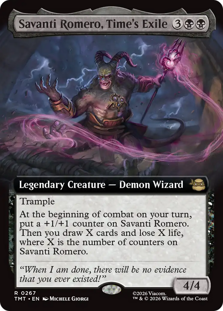 Savanti Romero, Time's Exile (Extended Art) [Teenage Mutant Ninja Turtles] | Gate City Games LLC