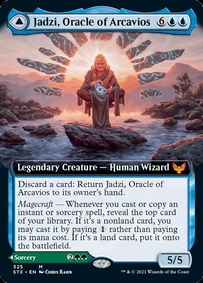 Jadzi, Oracle of Arcavios // Journey to the Oracle (Extended Art) [Strixhaven: School of Mages] | Gate City Games LLC