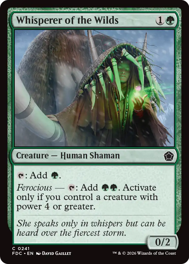 Whisperer of the Wilds [Foundations Commander] | Gate City Games LLC