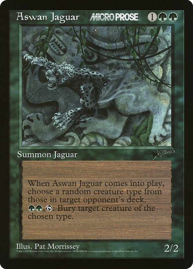 Aswan Jaguar [MicroProse Promos] | Gate City Games LLC