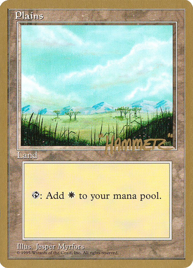 Plains (shr365) (Shawn "Hammer" Regnier) [Pro Tour Collector Set] | Gate City Games LLC
