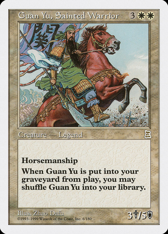Guan Yu, Sainted Warrior [Portal Three Kingdoms] | Gate City Games LLC