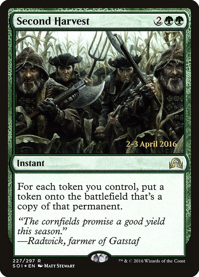 Second Harvest [Shadows over Innistrad Prerelease Promos] | Gate City Games LLC