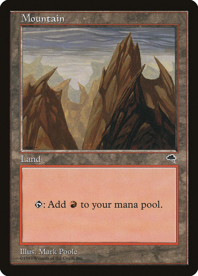 Mountain (No Arch / Peaks Pointing Left and Right) [Tempest] | Gate City Games LLC