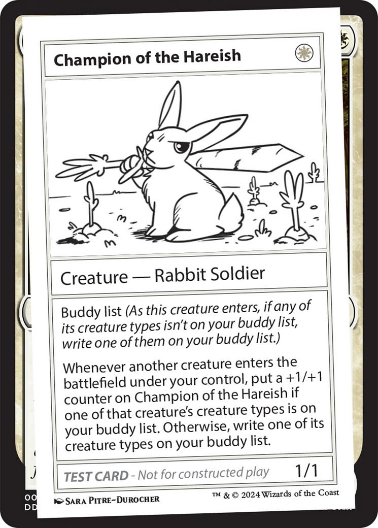 Champion of the Hareish [Mystery Booster 2 Playtest Cards] | Gate City Games LLC