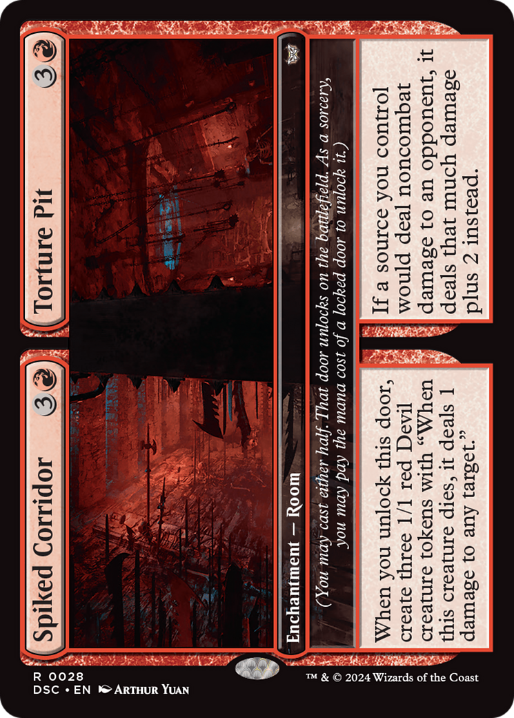 Spiked Corridor // Torture Pit [Duskmourn: House of Horror Commander] | Gate City Games LLC