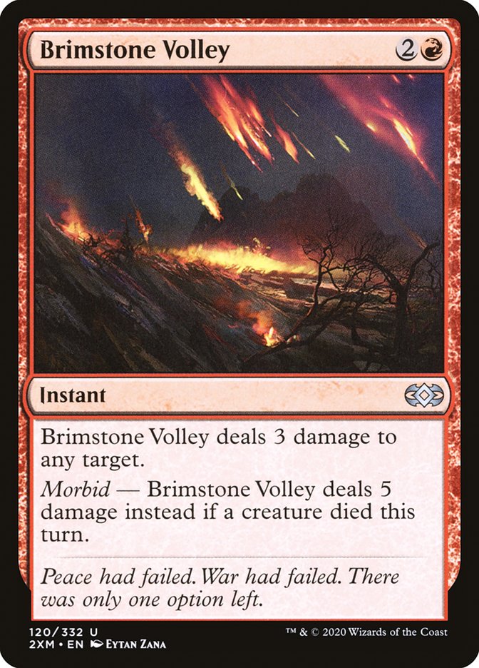 Brimstone Volley [Double Masters] | Gate City Games LLC