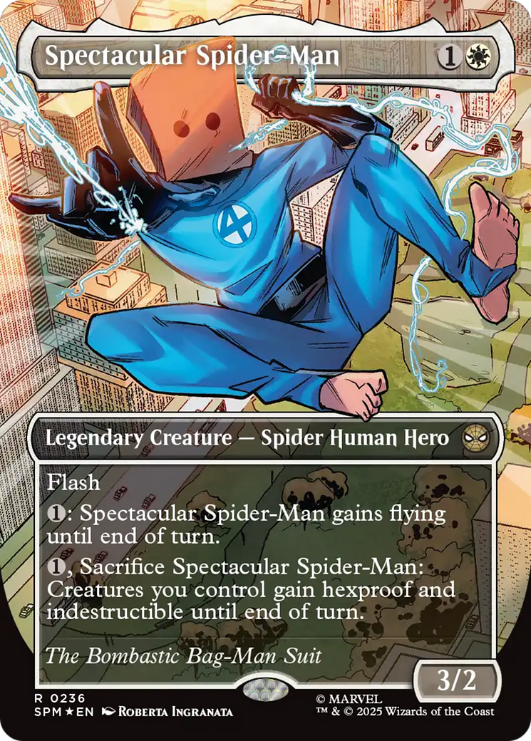 Spectacular Spider-Man (0236) (Borderless) (Textured Foil) [Marvel's Spider-Man] | Gate City Games LLC