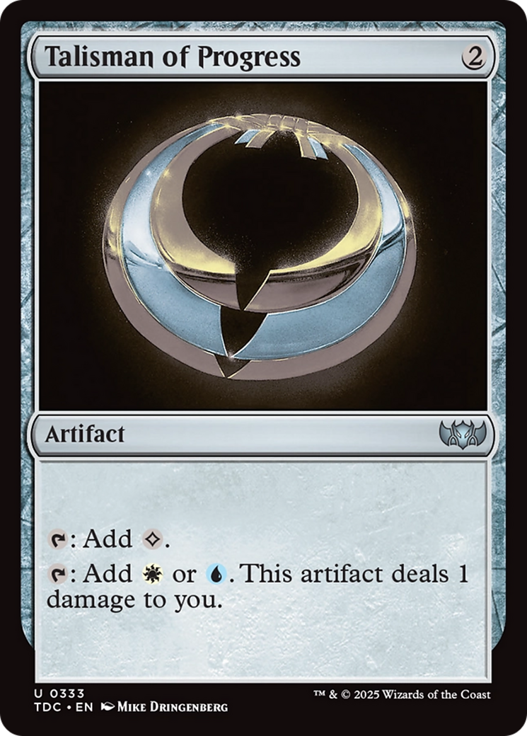 Talisman of Progress [Tarkir: Dragonstorm Commander] | Gate City Games LLC