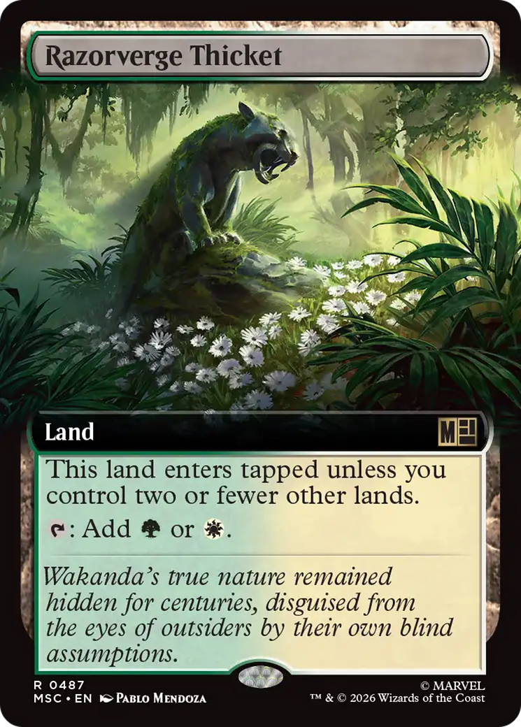 Razorverge Thicket (Extended Art) [Marvel Super Heroes Commander] | Gate City Games LLC