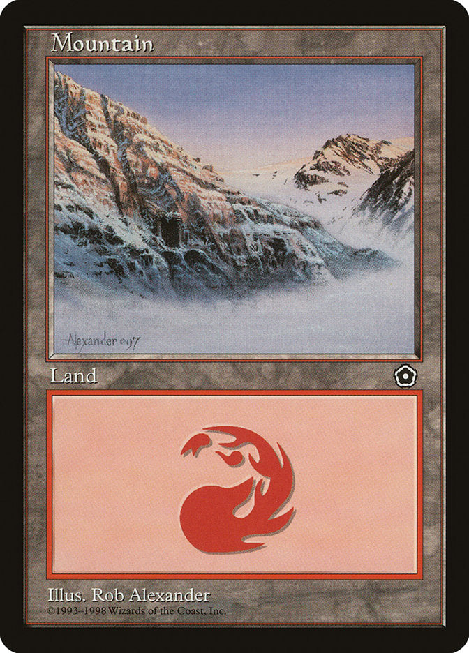 Mountain (Signature on Left / Cave on Left) [Portal Second Age] | Gate City Games LLC