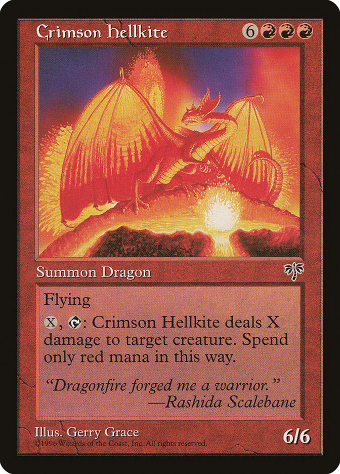 Crimson Hellkite [Mirage] | Gate City Games LLC
