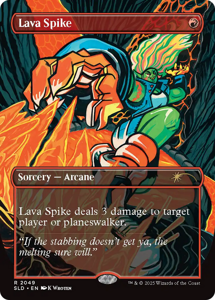 Lava Spike (2049) (Rainbow Foil) [Secret Lair Drop Series] | Gate City Games LLC