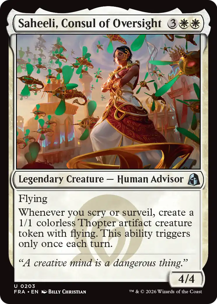 Saheeli, Consul of Oversight [Reality Fracture] | Gate City Games LLC