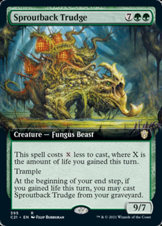 Sproutback Trudge (Extended Art) [Commander 2021] | Gate City Games LLC