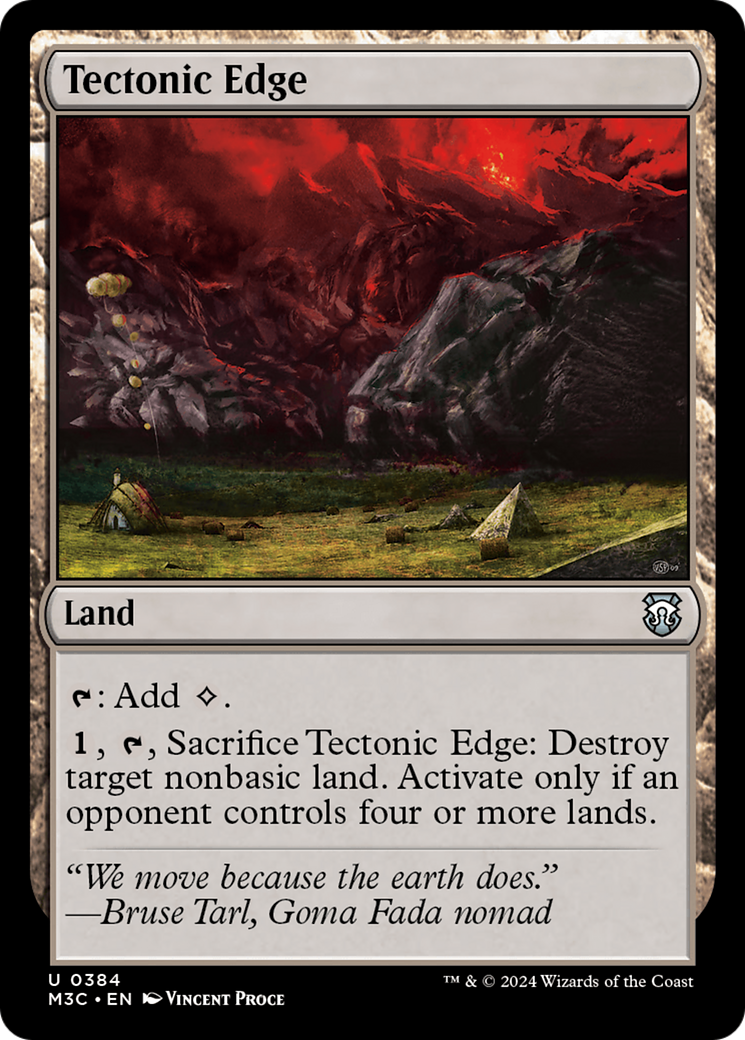 Tectonic Edge (Ripple Foil) [Modern Horizons 3 Commander] | Gate City Games LLC