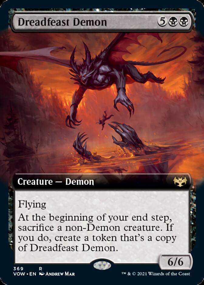 Dreadfeast Demon (Extended Art) [Innistrad: Crimson Vow] | Gate City Games LLC
