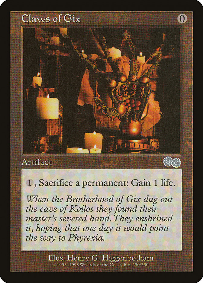 Claws of Gix [Urza's Saga] | Gate City Games LLC