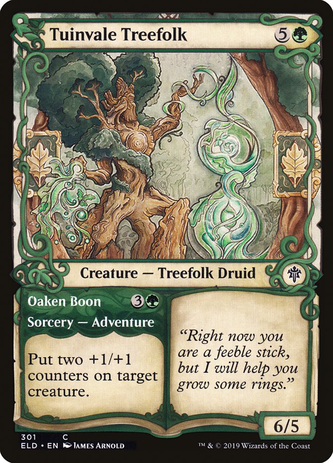 Tuinvale Treefolk // Oaken Boon (Showcase) [Throne of Eldraine] | Gate City Games LLC