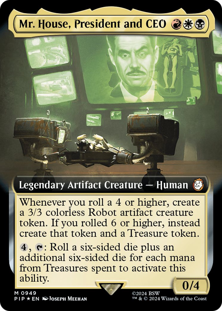 Mr. House, President and CEO (Extended Art) (Surge Foil) [Fallout] | Gate City Games LLC