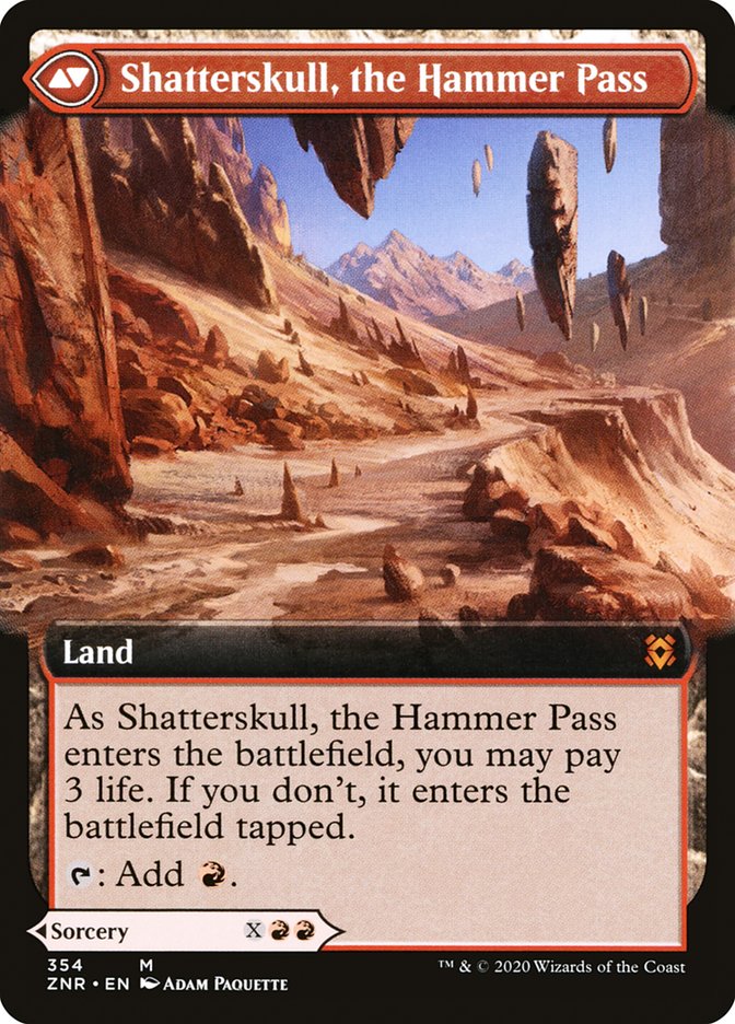 Shatterskull Smashing // Shatterskull, the Hammer Pass (Extended Art) [Zendikar Rising] | Gate City Games LLC