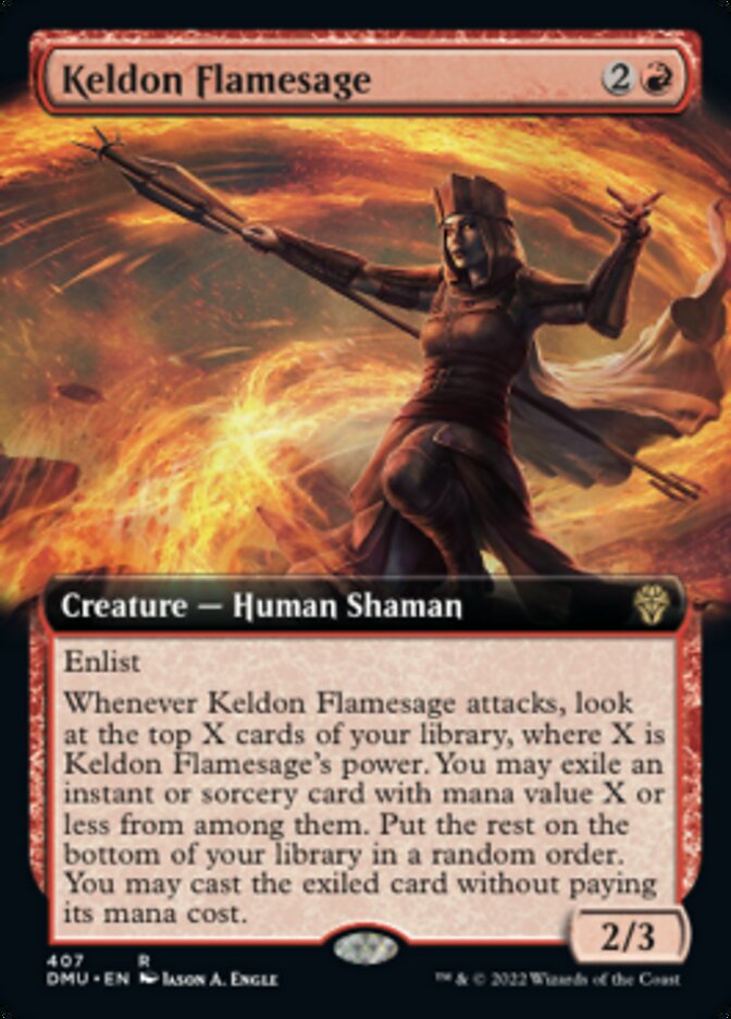 Keldon Flamesage (Extended Art) [Dominaria United] | Gate City Games LLC