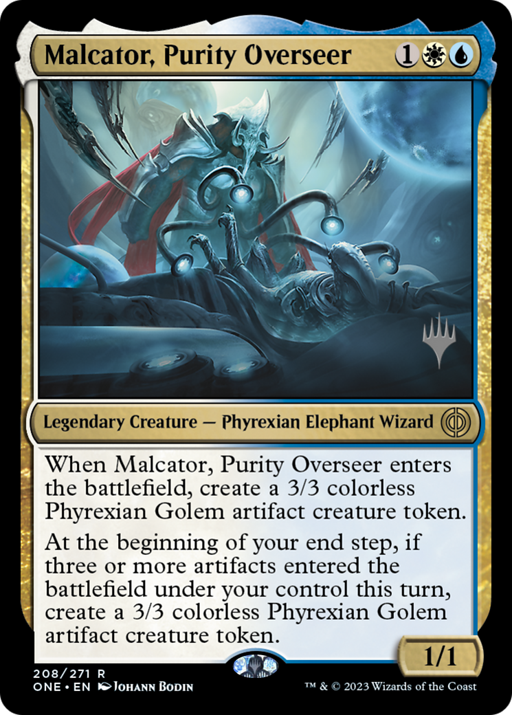 Malcator, Purity Overseer (Promo Pack) [Phyrexia: All Will Be One Promos] | Gate City Games LLC