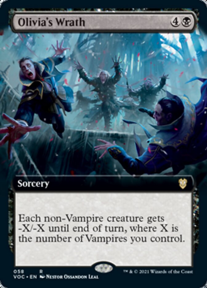 Olivia's Wrath (Extended Art) [Innistrad: Crimson Vow Commander] | Gate City Games LLC