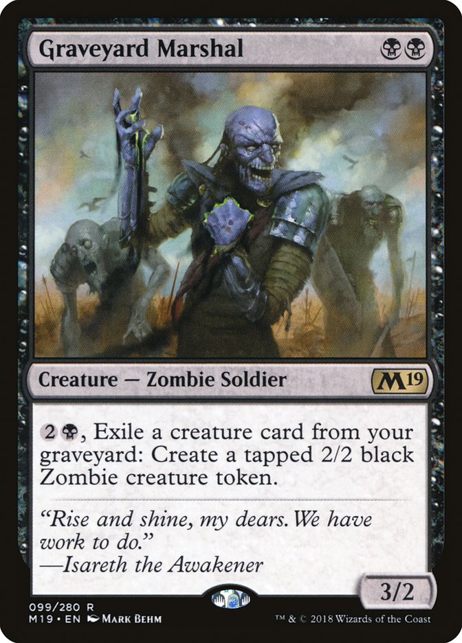 Graveyard Marshal [Core Set 2019] | Gate City Games LLC