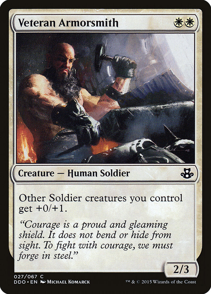 Veteran Armorsmith [Duel Decks: Elspeth vs. Kiora] | Gate City Games LLC