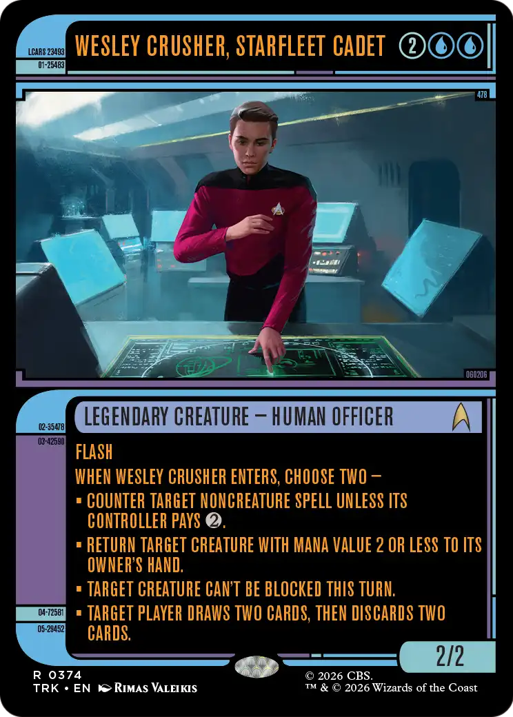 Wesley Crusher, Starfleet Cadet (Showcase) [Star Trek] | Gate City Games LLC