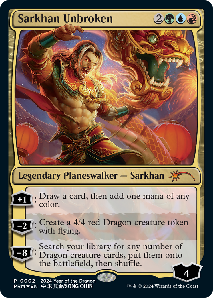 Sarkhan Unbroken (Year of the Dragon 2024) [Standard Showdown Promos] | Gate City Games LLC