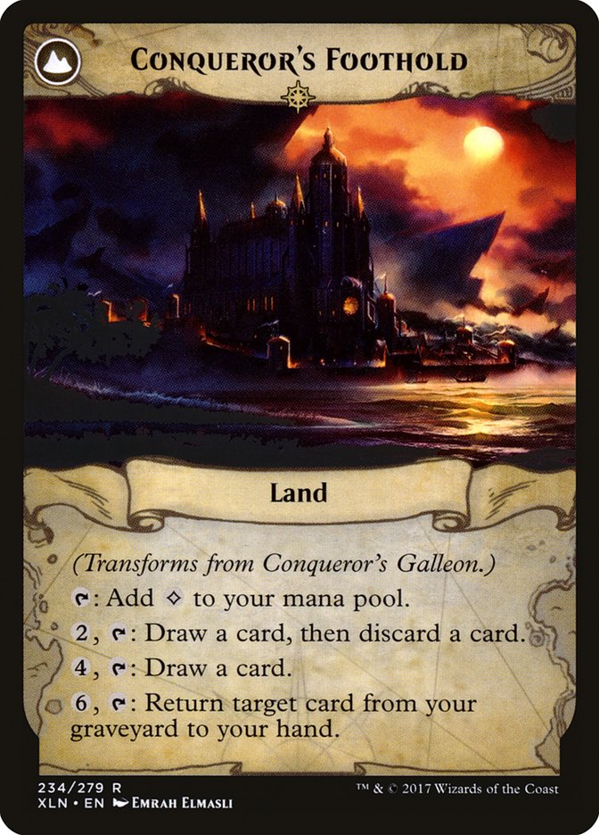 Conqueror's Galleon // Conqueror's Foothold [Ixalan] | Gate City Games LLC